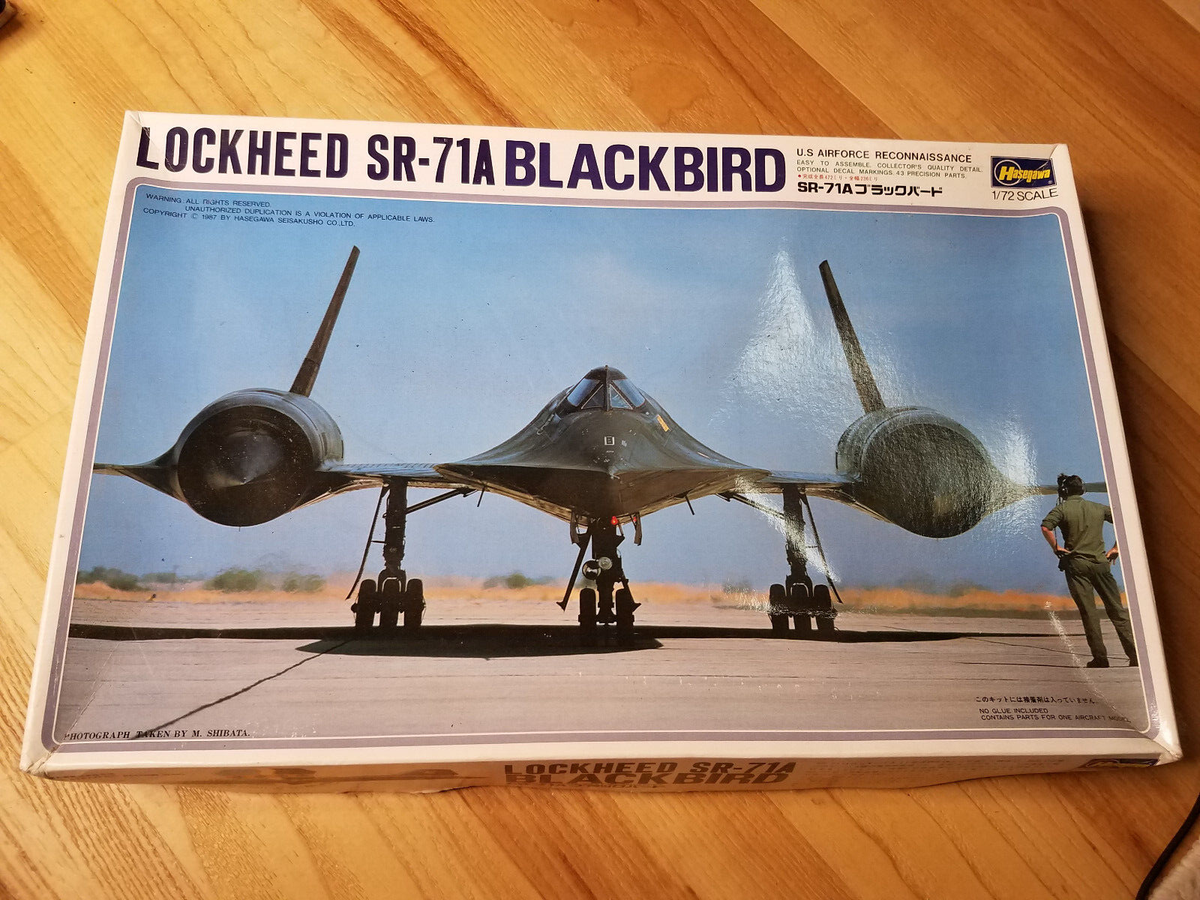 Hasegawa Lockheed SR-71A Blackbird 1/72 Boxed | eBay