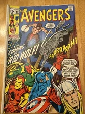 AVENGERS #80 BRONZE AGE MARVEL COMICS 1ST APPEARANCE RED WOLF 1970