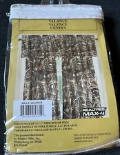 Realtree Indoors Max-4 Valance 88" x 15" Cotton/Poly Blend Kimlor NIP
