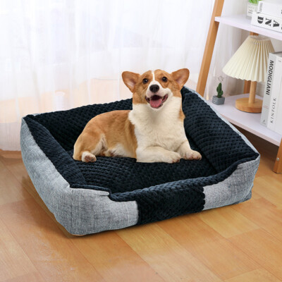 Dog Bed Cat Beds Soft Washable Puppy Cushion Warm Pet Basket Small