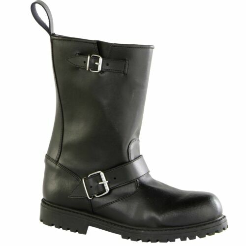 Scarpe Da Moto In Pelle Con Lacci - Alla Caviglia, Suola In Gomma, Protette E Traspiranti, Pakistan - Foto 7