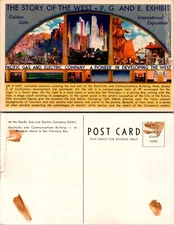 Pacific Gas and Electric Story of the West Exhibit Postcard