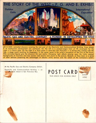 #ad #ad Pacific Gas and Electric Story of the West Exhibit Postcard $1.99