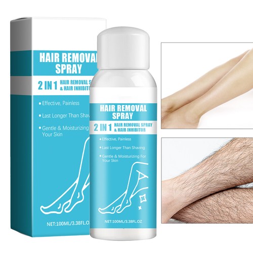 Hair Removal Spray Stop Hair Growth Inhibitor Remover for Face&Body - Foto 5 di 12