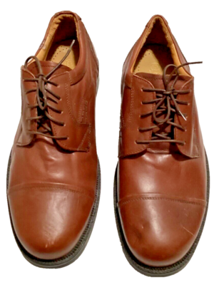 Florsheim Shoes Men 12D Brown Leather Lace Up Dress Shoes Florsheim Mens Zaffiro Cognac Brown Oxford Lace Up Leather  main image 2
