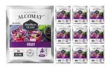 10 x Alcomat Fruit Distillers Yeast Alkohol Gärhefe Hefe Brennhefe Destillation