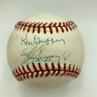 Ken Griffey Jr. & Sr. 直筆サインボール PSA証明付き Ken Griffey Jr. & Ken Griffey Sr. Signed American League Baseball