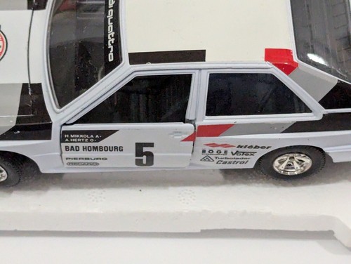 Bburago Audi Quattro GT Rally 1:24 Diecast Metal Model Rare Vintage Car 1983 - Picture 6 of 15