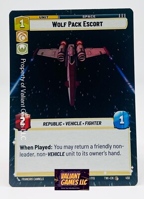 Star Wars Unlimited Wolf Pack Escort #456 Hyperspace Foil Twilight