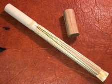 Jerry Rauenzahn 4 Point Prong Pool Cue Front. Pau Ferro into Maple.