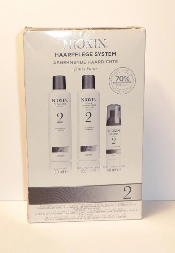 NIOXIN Starter Kit System 2 Shampoo 150ml Conditioner 150ml Treatment 40ml