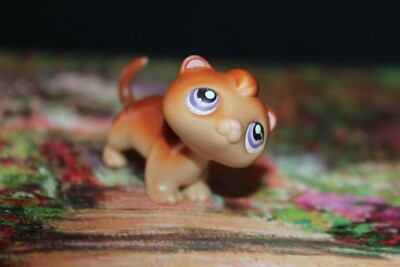 Littlest Pet Shop} LPS #260 Brown Ferret Otter Pink Purple Eyes