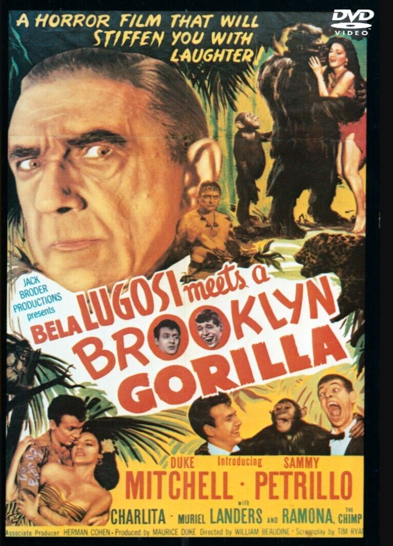 Bela Lugosi Meets a Brooklyn Gorilla DVD Restored B&W Comedy Horror Film classic