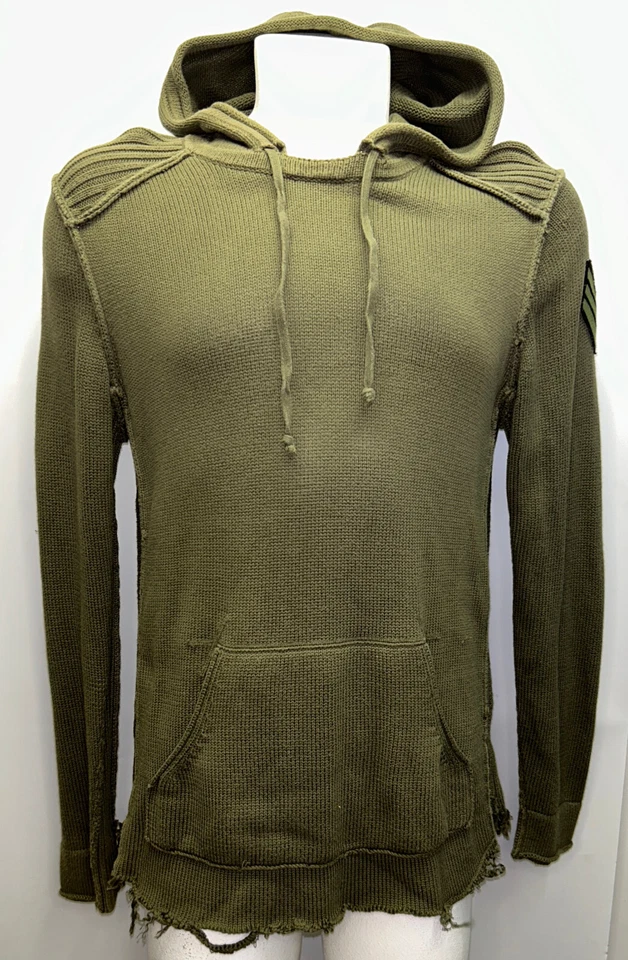 juicy couture sweater knit hoodie size Large green - Image 2 of 4