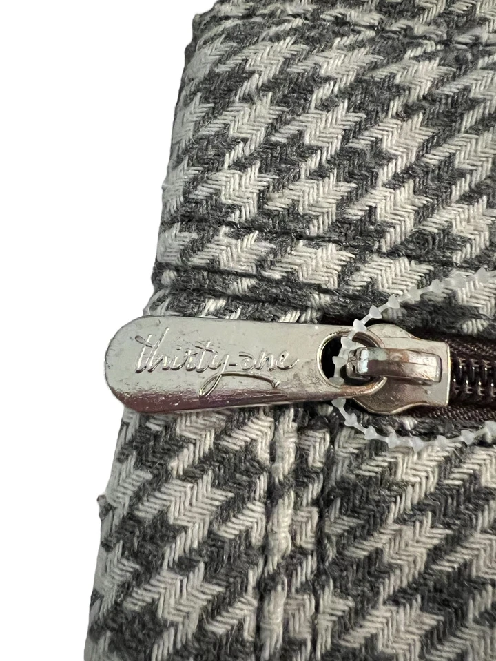 Bolso Bandolera Organizador Pata de Gallo Thirty One Mezcla de Lana Correa Ajustable Nuevo con Etiquetas Foto 4 de 4