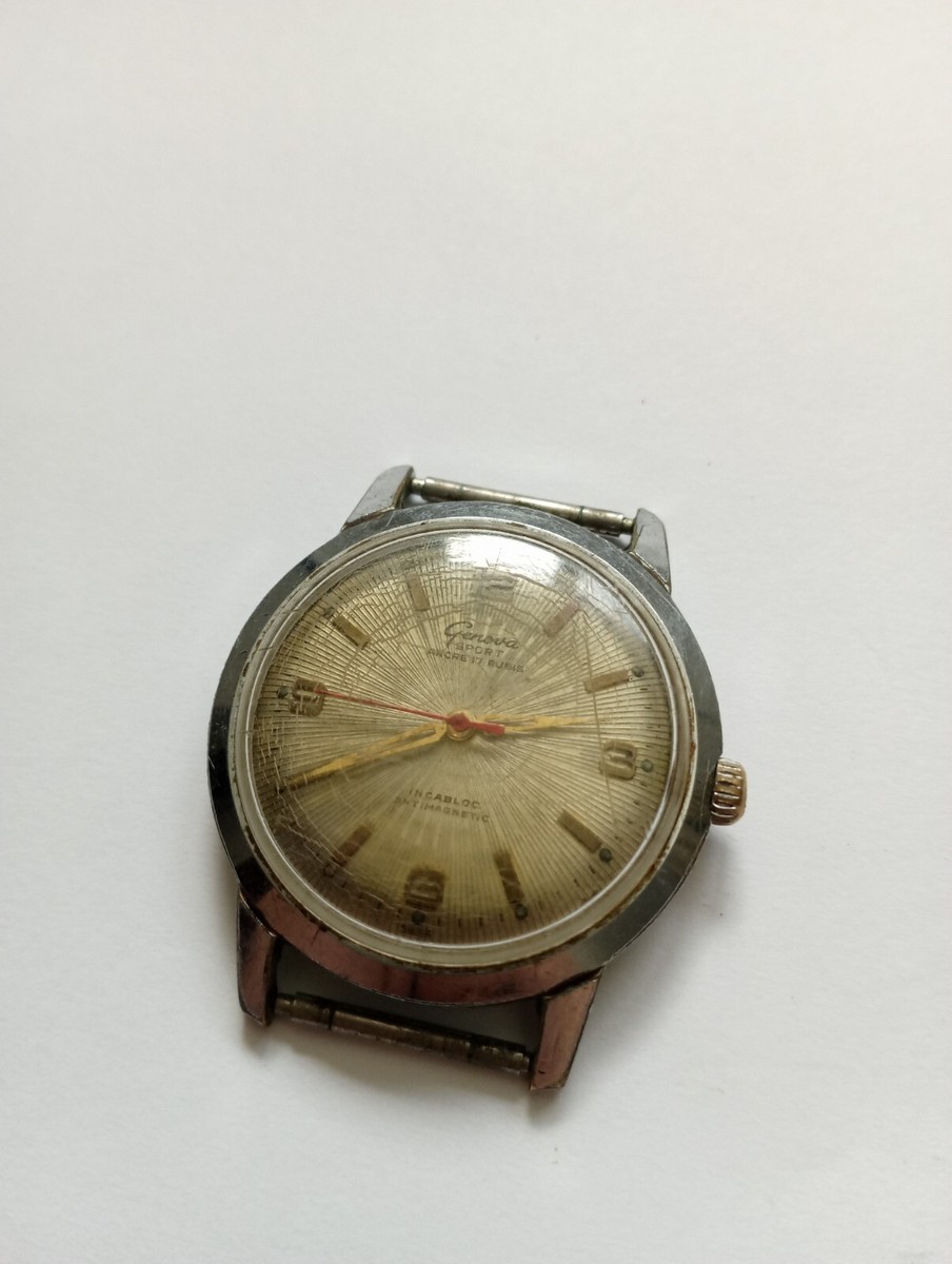 Montre De Bureau Ancienne SOLO à Ancrage 17 Rubis - Style Vintage - Occasion - Pour Collection Ou Décoration
