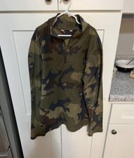 Boys Arizona Camo Fleece Pullover 3/4 Zip Size 10/12