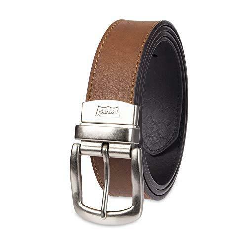 Reversible Casual Jeans Belt, Tan 