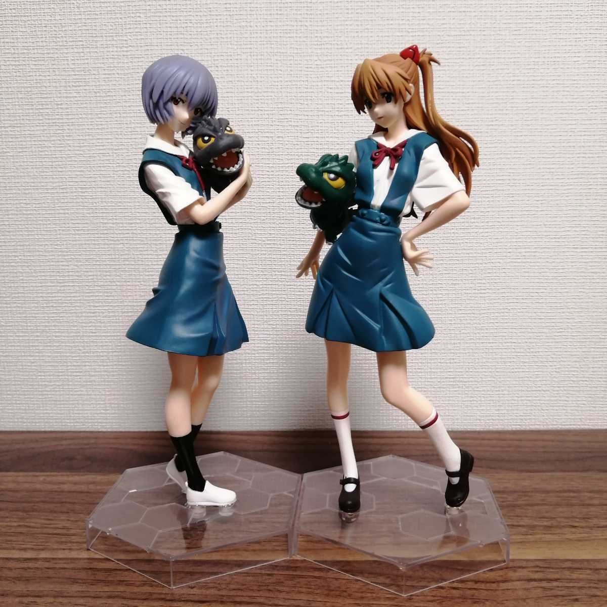 SEGA NEON GENESIS EVANGELION vs GODZILLA Rei Ayanami Asuka Figure Set 2016