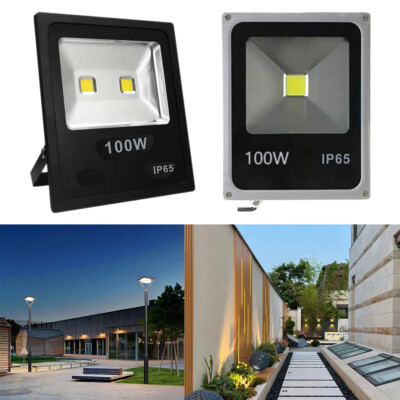 100W 50W 30W 20W LED Flood Light Outdoor Garden Lamp Waterproof Spotlight 6000K
