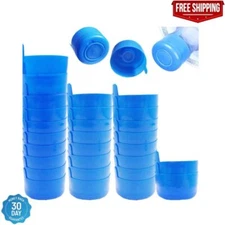30 pcs Water Bottle Caps Reusable Gallon Snap On Cap Lid Drinking Primo Non Spil