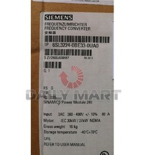 New in Box Siemens 6SL3224-0BE33-0UA0 Sinamics G120 Power Module PM240 3-PH 400V