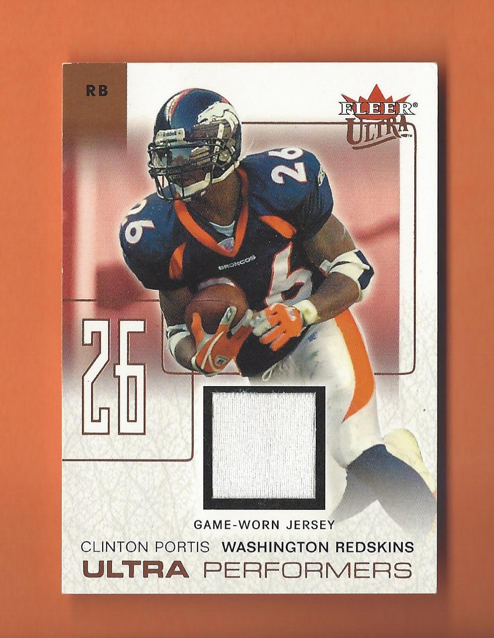 2004 ULTRA PERFORMERS COPPER CLINTON PORTIS GAME-USED JERSEY #UP/CP REDSKINS