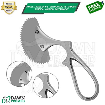 Bone Saw Angled 6'' Orthopedic Veterinary Surgical Medical Instrument German Gr