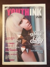 2009, LADY GAGA, "YOUTHINK" Newspaper.  (Early Cover) Scarce