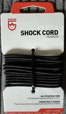 GEAR AID Elastic Shock Cord for Tent Poles and Jackets, 84”, Black