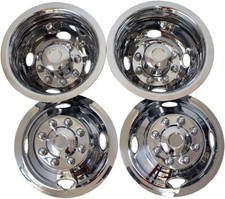 4 Ford E350e450 Van 16 8 Lug Dually Wheel Skins Hub Caps Rim Simulators Covers