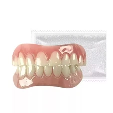 Instant Smile Upper & Lower Veneers Dental Tooth Cover Snap False Teeth Silicone