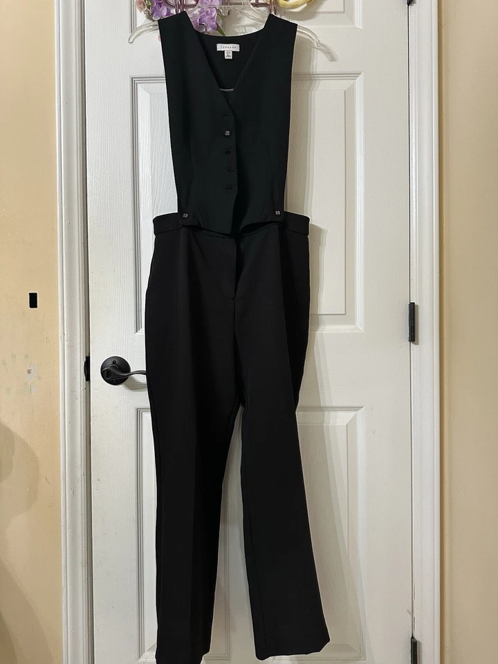 Mono negro pata de gallo Topshop talla 8 Foto 3 de 4