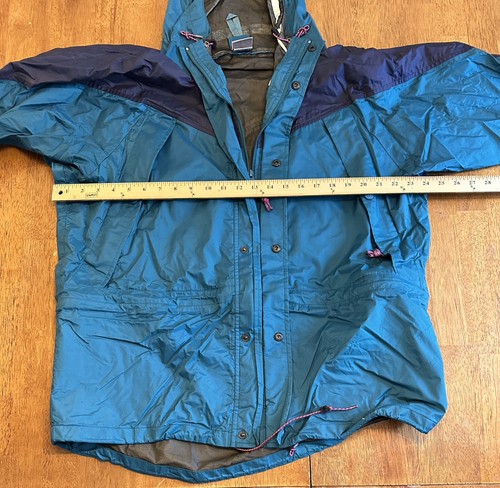 Vintage EMS Eastern Mountain Sports Windbreaker Jacket Large Blue Green Full Zip - Picture 5 of 6