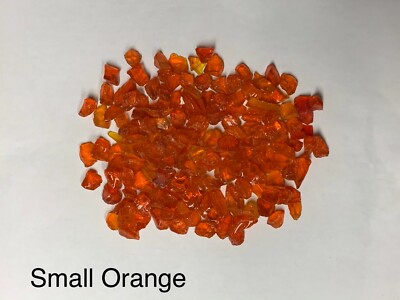 Orange Chunky  Fire Glass, Small,  Gas Fire Pits, Gas Fireplace, Landscape