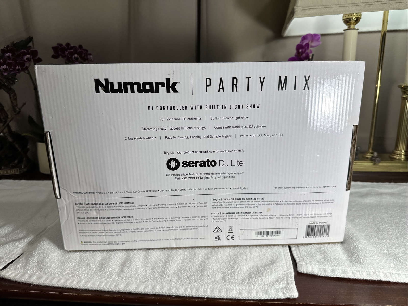 Numark Party Mix II Double Deck Controller with Party Lights NO Power Cord