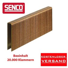 SENCO N - Clip 22 MM Galvanisé N12BABB Hl 20000 Pièce, Galvanisé, Renforcée