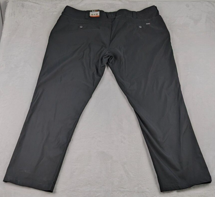 5.11 Tactical Edge Chino Mens Pants Black size 42/30 Flex Tac orig $70 NWT