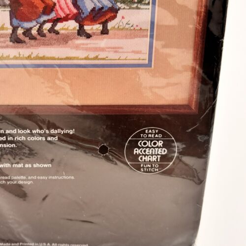 Vtg 1987 Dimensions AMISH SCHOOLDAYS Counted Cross Stitch Kit #3629 Color Chart - Picture 10 of 10