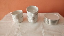 set tazze piatti Il Picchio bianchi made in Italy