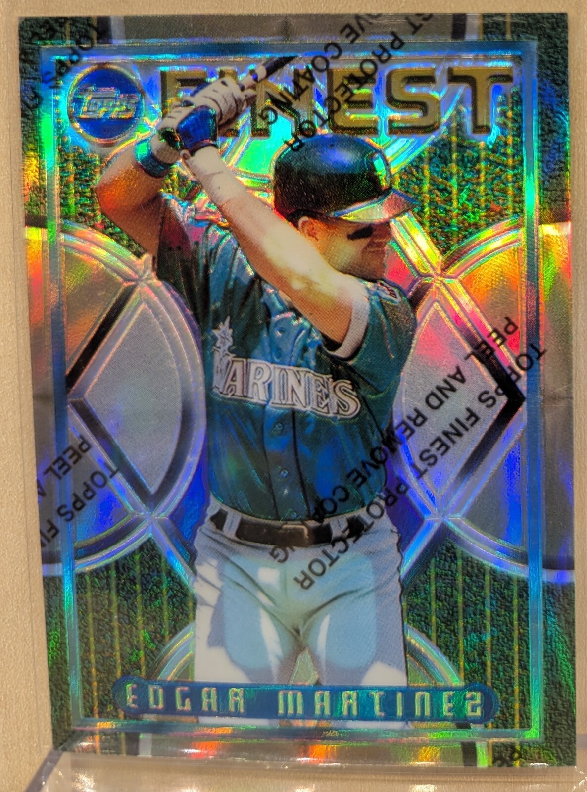 1995 Topps Finest REFRACTOR #36 Edgar Martinez Mariners HOF RARE ICONIC PARALLEL