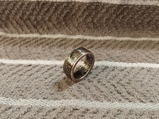2001 Kennedy Half Dollars size 10  coin ring handmade mixed metals