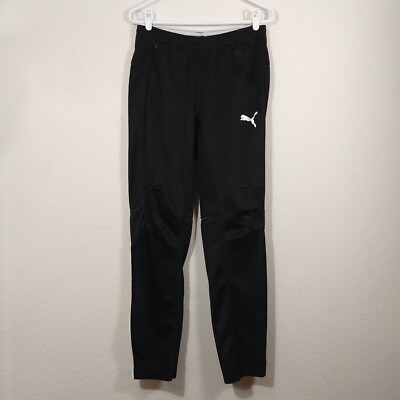 PUMA Women's Active Mesh Jogger Sweatpants Black Size M (29'')