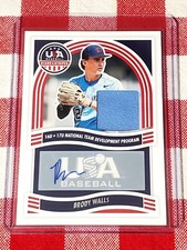 Brody Walls 2024 USA Baseball Stars & Stripes National Team Patch Auto #NTS-BW