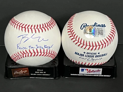 Bubba Chandler Pirates Auto Signed Baseball Beckett Holo Raise the Jolly Roger .