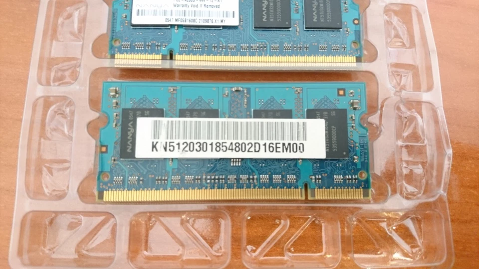 2 moduli sodimm ram da 512 mb ciascuno per notebook - Immagine 2 di 3