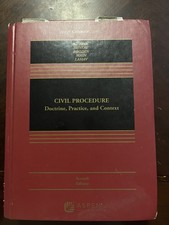 Civil Procedure Aspen Seventh Edition - Subri...