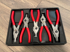 Snap-on SRPCR105 5 Piece Snap Ring Pliers Set - Red with Tray