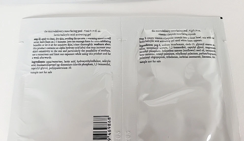 3x Philosophy the Microdelivery восстанавливающий пилинг шаг 1 и 2 - 4 мл/0,14 унц каждый - Изображение 4 из 4