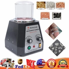 Mini Polishing Polish Machine Magnetic Tumbler 100mm Jewelry Polisher Diamond